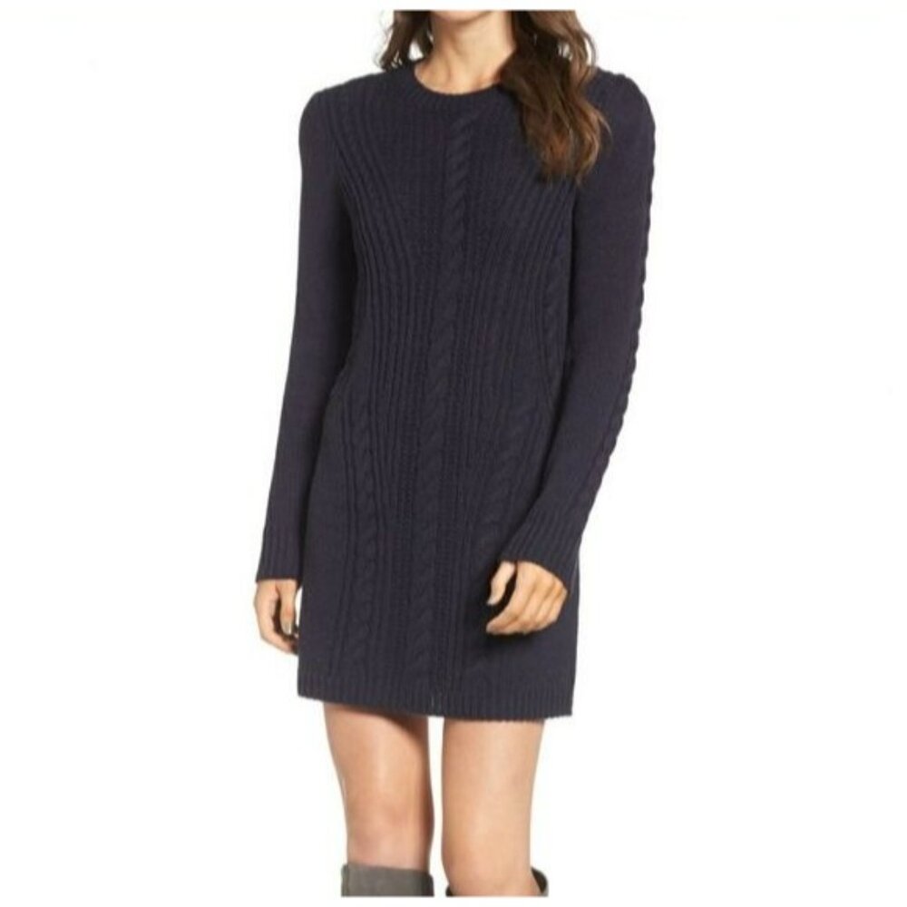 Treasure & Bond X Something Navy Sweater Dress - Picture 2 of 5